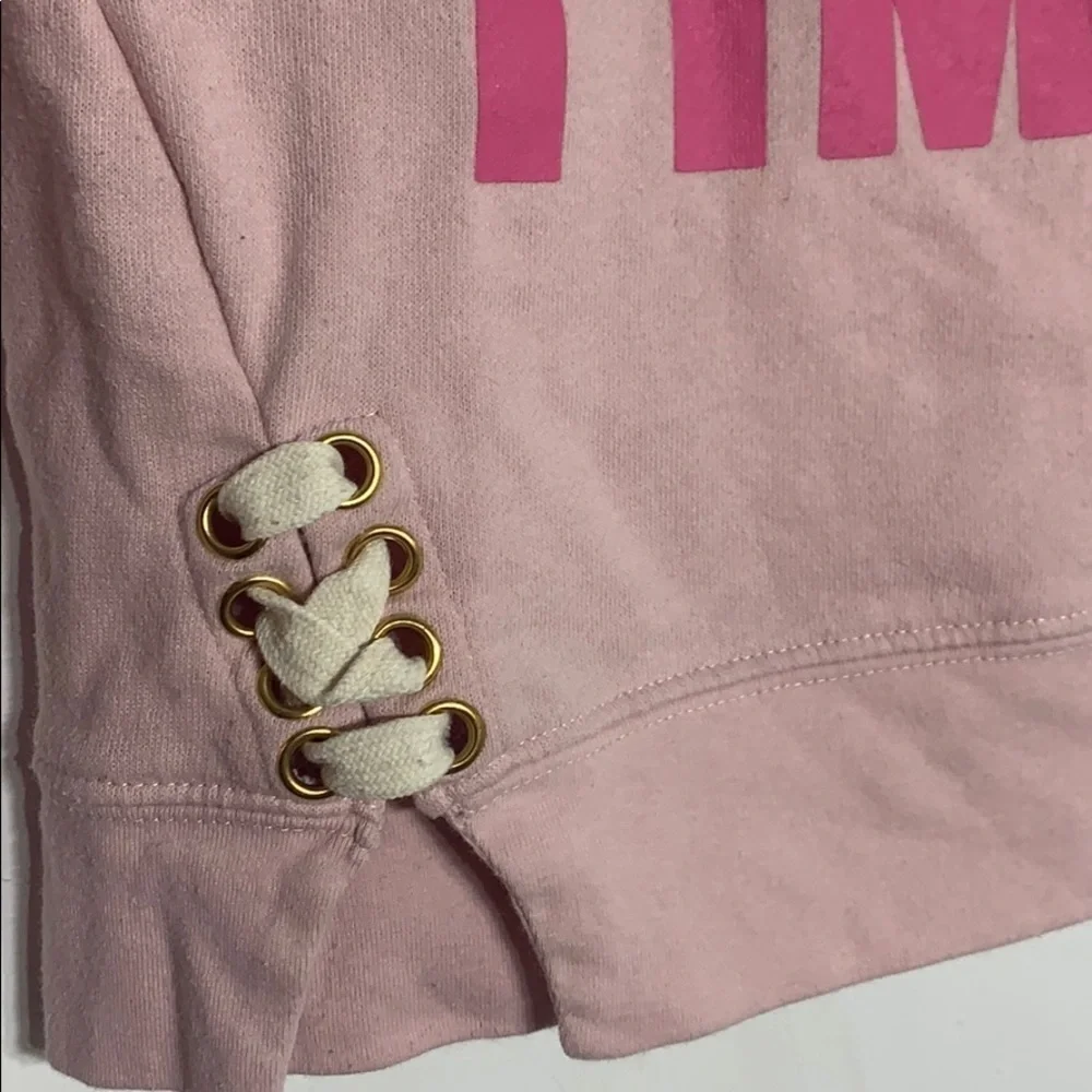 Me.n.u Hello Good Time Lace Up Glitter Pullover long sleeve girls size 10